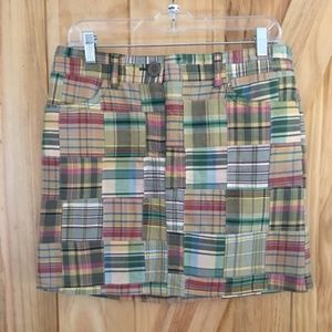 Ann Taylor LOFT Madras Plaid Mini Skirt - size 6